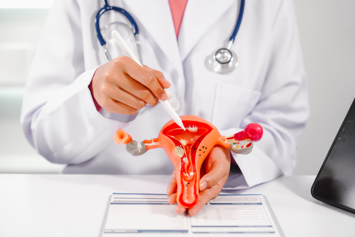 Uterine Fibroids Dr. Karl Zhang discussing uterine fibroid treatment options with a patient at 14 Street Medical Arts in New York City